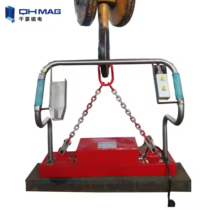 For top making machine Cheap and high quality super power 1ton flat electromagnet
